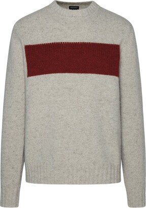 Beige cashmere sweater-AB