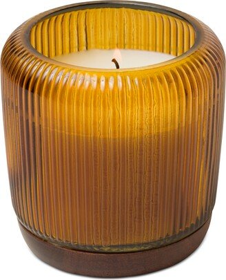 Firefly Gem Fluted Glass Salted Birch Candle, 10 oz.