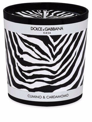 Zebra-Print Scented Candle (250g)
