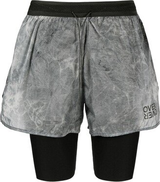 OVER OVER Layered Drawstring Shorts