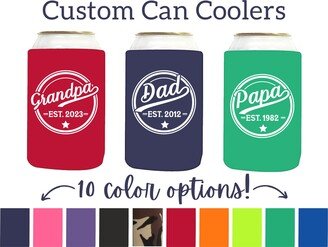 Personalized Can Coolers For Dad, Grandpa, Papa | Father's Day Cooler
