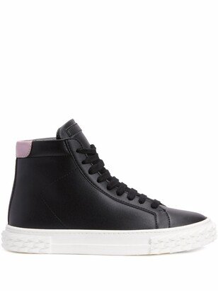 Hi-Top Lace-Up Sneakers