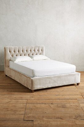 Slub Velvet Tufted Lena Bed