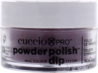 Pro Powder Polish Nail Colour Dip System - Plum with Black Undertones by Cuccio Colour for Women - 0.5 oz Nail Powder