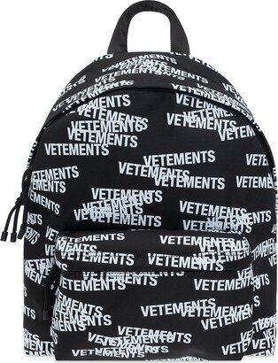 Backpack With Logo Unisex - Black