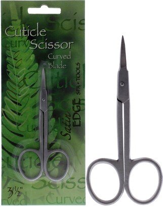 Cuticle Scissor Curved Blade by Satin Edge for Unisex - 3.5 Inch Scissors