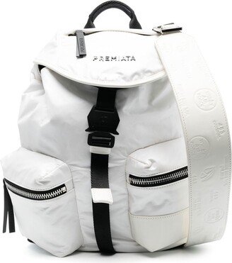 Logo-Plaque Buckle-Detail Backpack