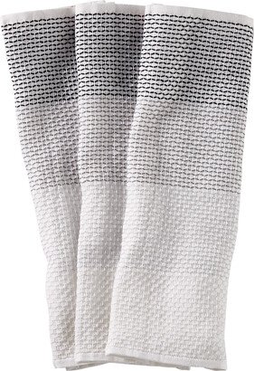 Full Circle Dish Cloths Grey/ White Pkg/3