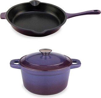 Neo 3-Piece Cast Iron Stockpot & Pan Set