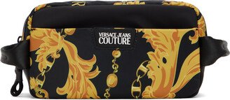 Black & Gold Chain Couture Vanity Pouch