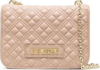 Logo-Plaque Matelassé Crossbody Bag