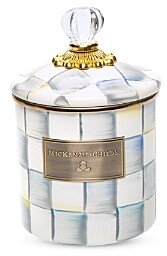 Mackenzie-Childs Sterling Check Enamel Canister, Small