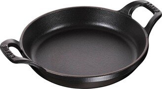 Cast Iron 4.5-inch Mini Round Gratin Baking Dish - Matte Black