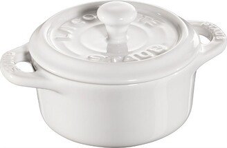 Ceramic 3-pc Mini Round Cocotte Set - White