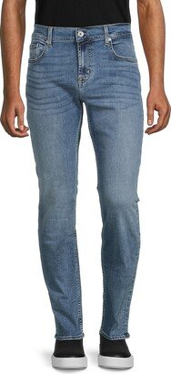 Paxtyn Squiggle Mid Rise Skinny Jeans