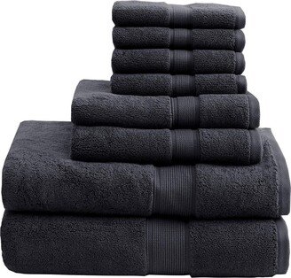 Gracie Mills 8 Piece Towel Set Black