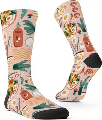 Socks: Pho Real Ramen Noodle - Multicolor Custom Socks, Multicolor