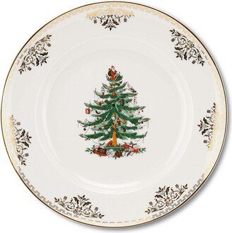 Christmas Tree Set Of 4 11In Dinner Plates