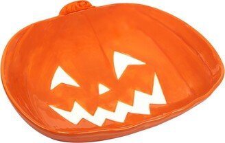 Scaredy Cat Pumpkin 3-d Serving Bowl