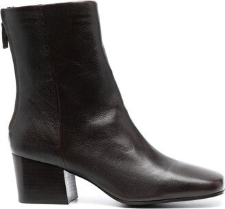 60mm Leather Ankle Boots