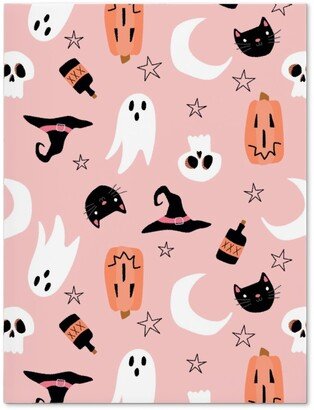 Journals: Sweet Halloween Pumpkin, Witch, Ghost, Cat Journal, Pink