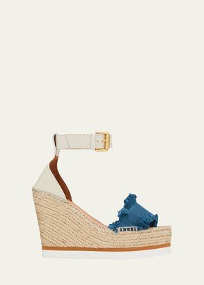 Glyn Platform Wedge Ankle-Strap Sandals