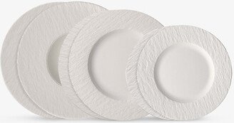 Manufacture Rock Blanc Porcelain Plates set of six