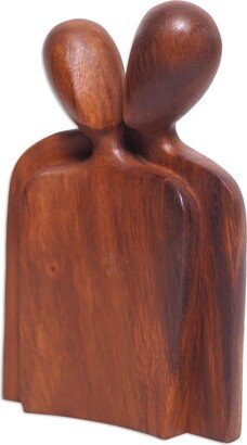 Handmade Romantic Night Wood Statuette