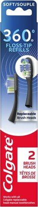 Keep Manual Toothbrush - Deep Clean Replaceable Brush Head Refills - 2ct