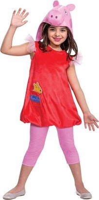 Toddler Girls' Deluxe Peppa Pig Costume - Size 4-6 - Red