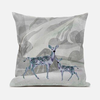 Amrita Sen Designs Amrita Sen Curious Deer Indoor Outdoor Pillow