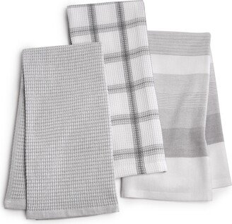 Core 3-Pc. Cotton Gray Towels Set, Created for Macy's