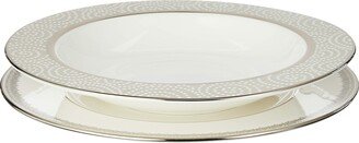 Lace Couture Accent Plate, 1.15 LB, White