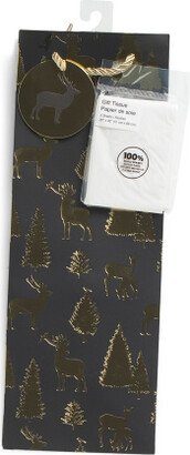 TJMAXX Forest Silhouettes Gift Bag