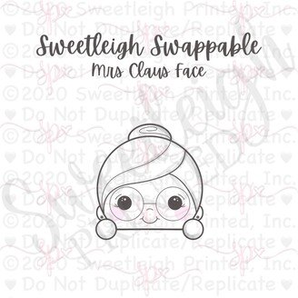 Sweetleigh Swappable Mrs. Claus Face Cookie Cutter