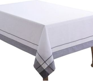 Saro Lifestyle Casual Tablecloth With Banded Border Design