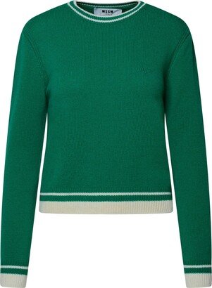 Green Cashmere Blend Sweater