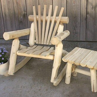 Kunkle Holdings, LLC White Cedar Log Rocker