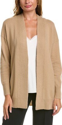 Rib Placket Wool & Cashmere-Blend Cardigan