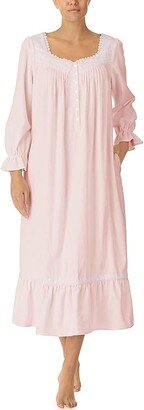 Long Sleeve Flannel Ballet Gown (Rose) Women's Pajama