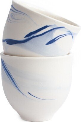 Michelle Williams Ceramics Small Marbled Tumbler - Blue