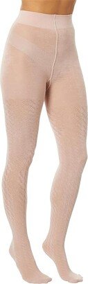 Merino Jacquard Tights (Rosepowder) Hose