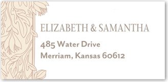 Address Labels: Newlywed Nouveau Address Label, White, Address Label, Matte