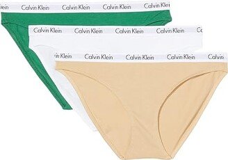 Carousel 3-Pack Bikini (Foliage Green/White/Trench) Women's Underwear