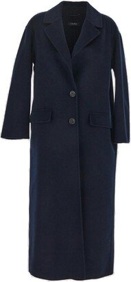 'S Max Mara Single-Breasted Long-Sleeved Coat-AB