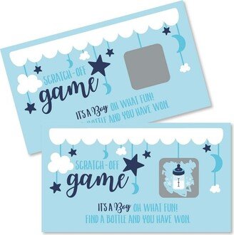 Big Dot of Happiness It's a Boy - Blue Baby Shower Game Scratch Off Cards - 22 Count