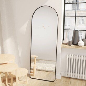 JimsMaison Rectangular Aluminum Framed Freestanding Bedroom Mirror
