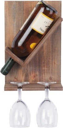 Single Bottle Wood Wall Mount Wine Rack