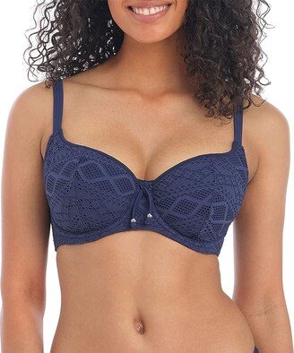 Sundance - Underwire Sweetheart Bikini Top (Denim) Women's Swimwear