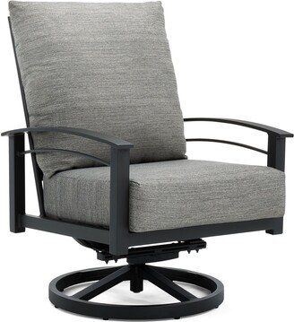 Winston Stanford Cushion High Back Sunbrella Swivel Rocker Lounge Chair